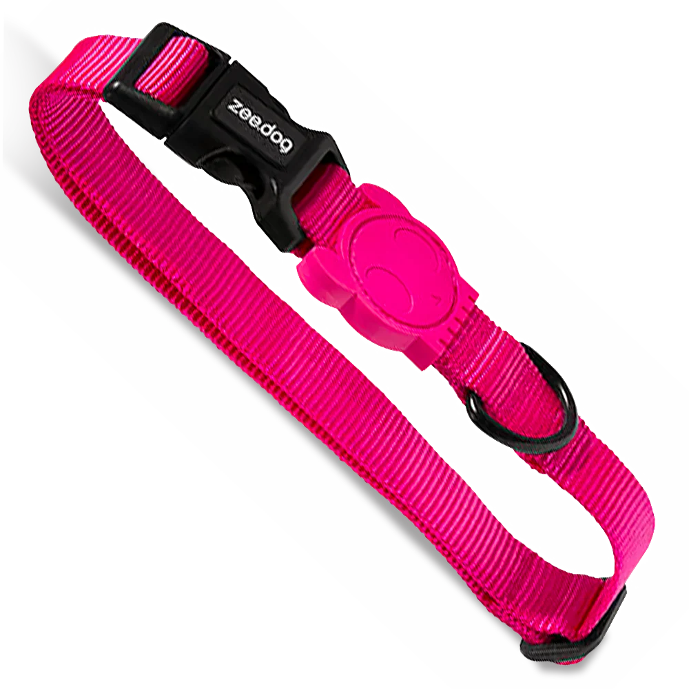 COLEIRA ZEE DOG PARA CACHORROS PINK LED M