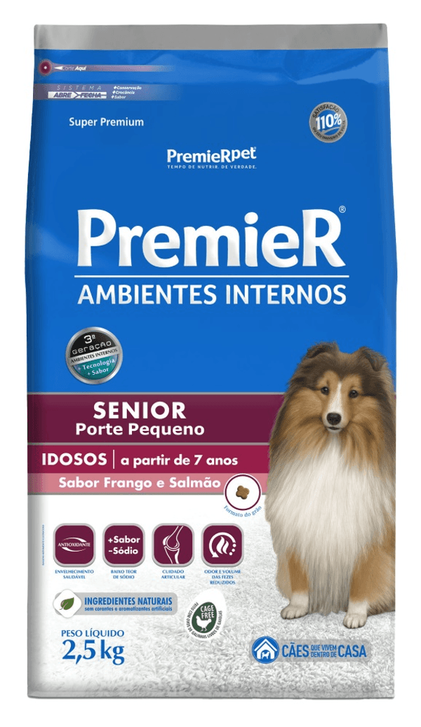 PREMIER CAES AMBIENTE INTERNO SENIOR 2,5KG