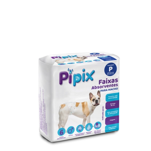 FRALDA DESC MACHO PIPIX P C/6