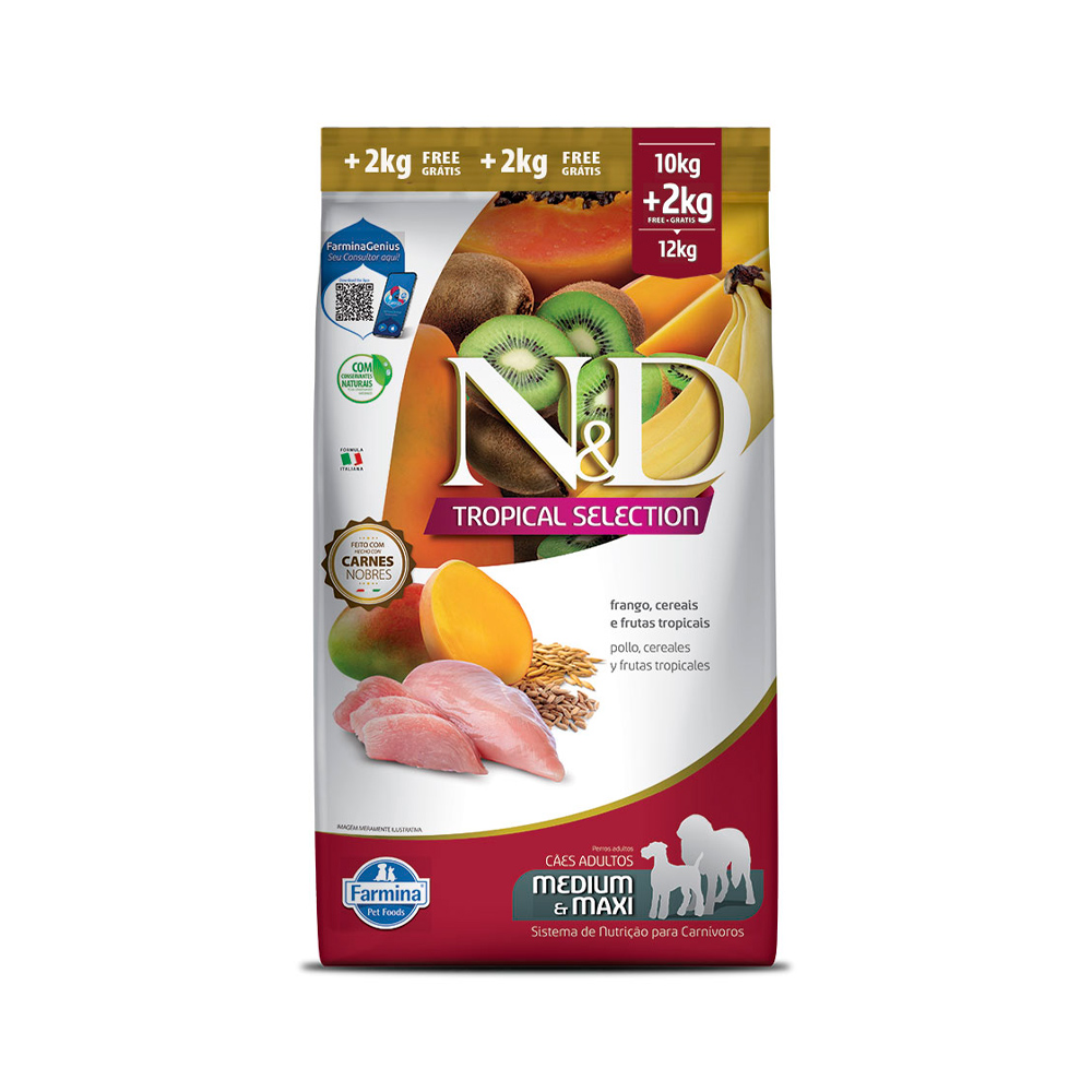ND TROPICAL SELECTION CAES AD MD MX FRANGO 10+2KG
