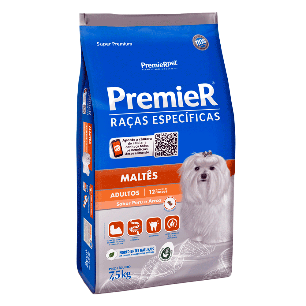 PREMIER CAES AD RAÇAS ESPECIFICAS MALTES 7,5 KG