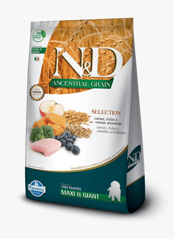 ND ANCESTRAL SELECTION CAES FILHOTES MAXI GIANT FRANGO 15KG