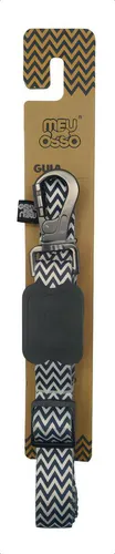 GUIA ZIG ZAG MEU OSSO REG. TAG PRETO METAL GRAFITE G 2,5CM