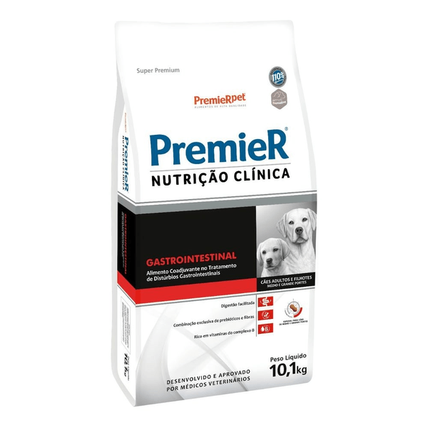 PREMIER CAES AD NUTRICAO CLINICA GASTROINTESTINAL MEDIA E GRANDE 10KG