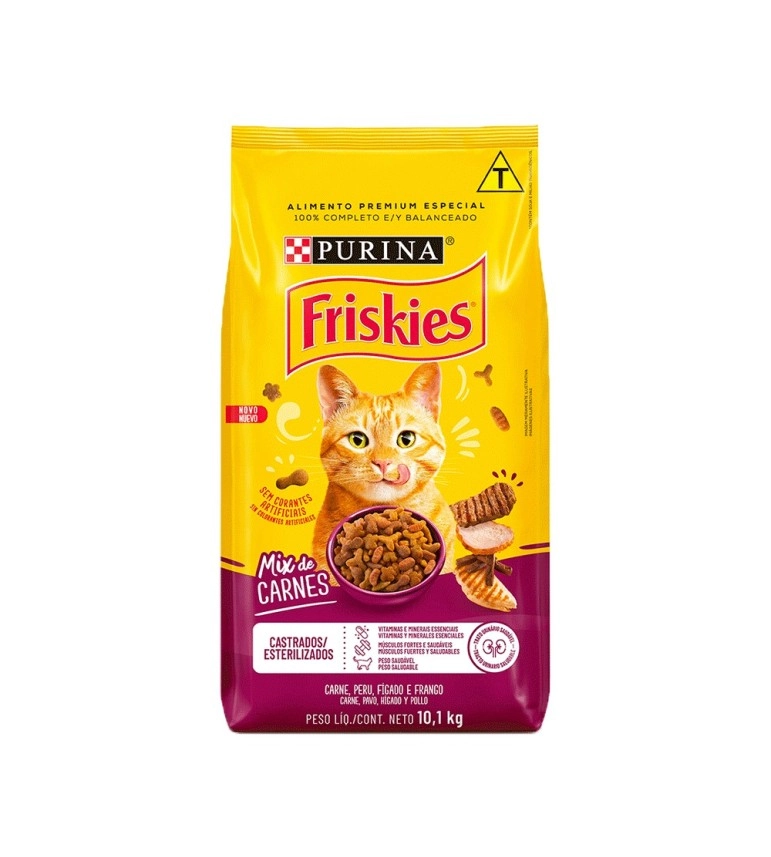 FRISKIES Mix Carne Castrados 10x1kg BR