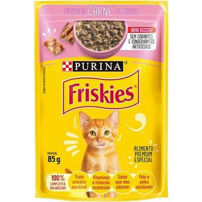 FRISKIES FILHOTES CARNE 85G
