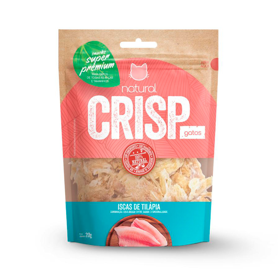 NATURAL CRISP ISCAS DE TILAPIA GATO 20G