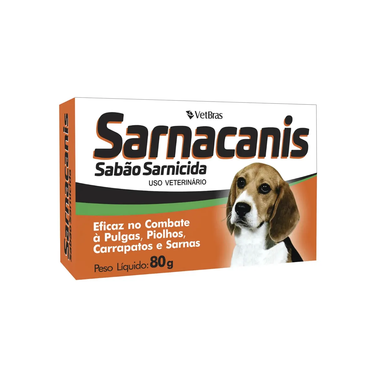 SABONETE SARNICIDA SARNACANIS 80G VETBRAS PET(E) -  REF NAT260
