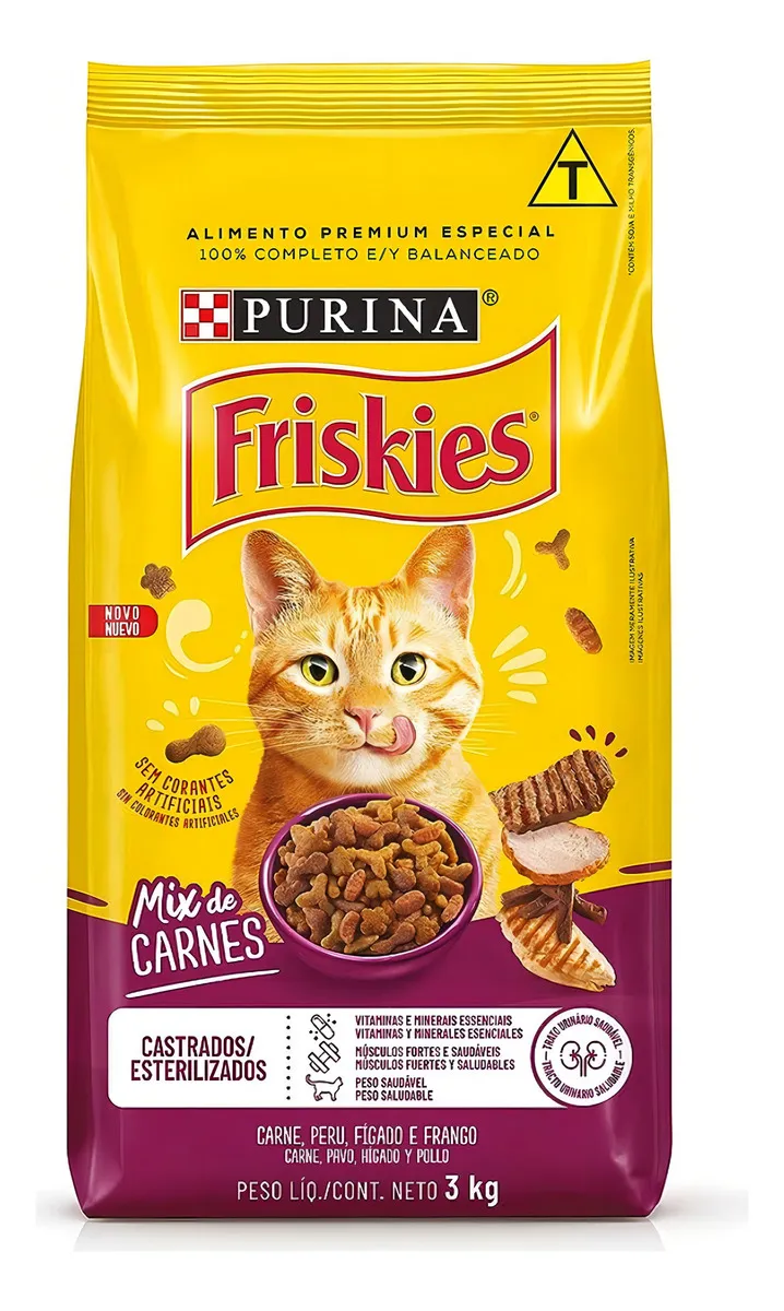FRISKIES Mix Carne Castrados 3kg BR