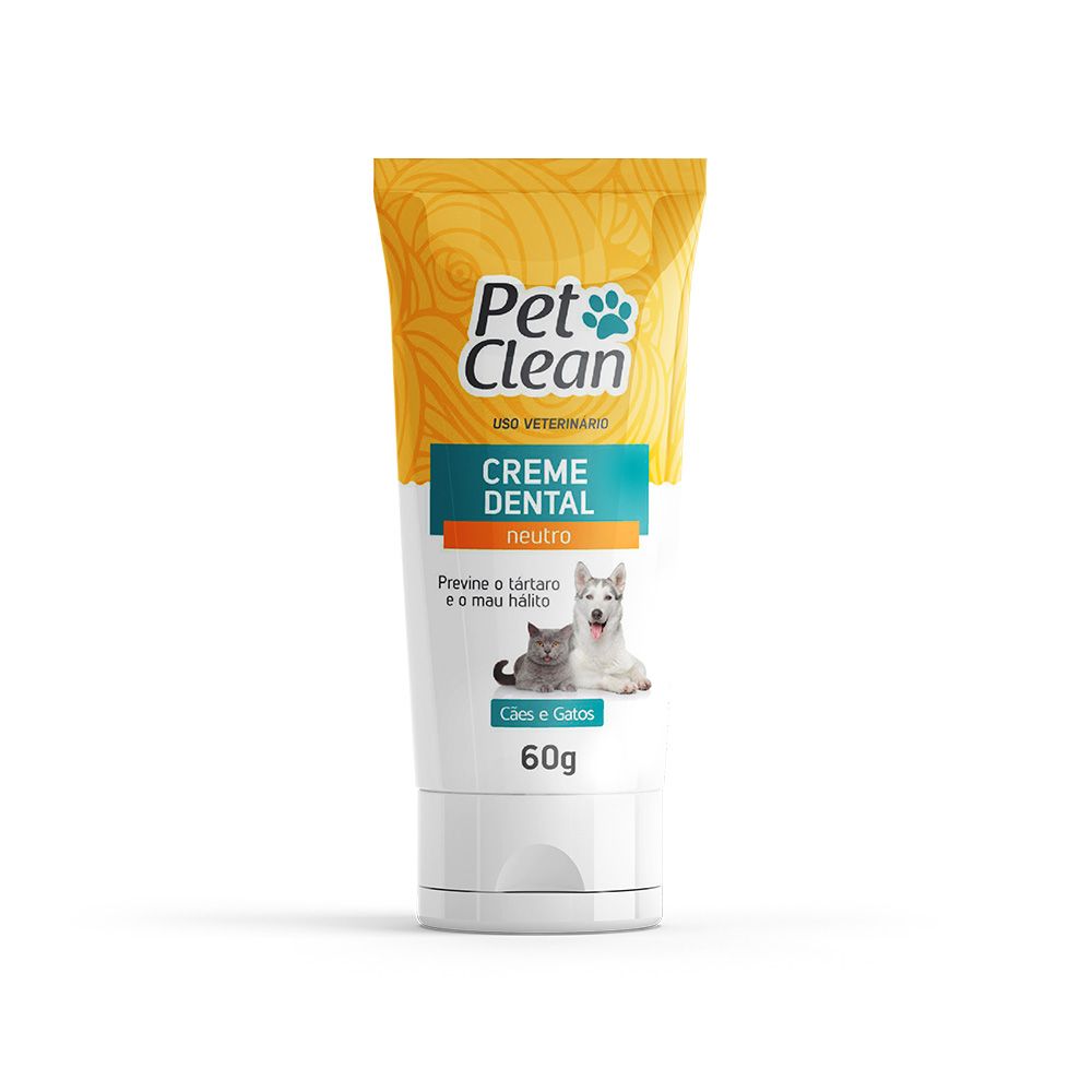 CREME DENTAL NEUTRO 60G PET CLEAN