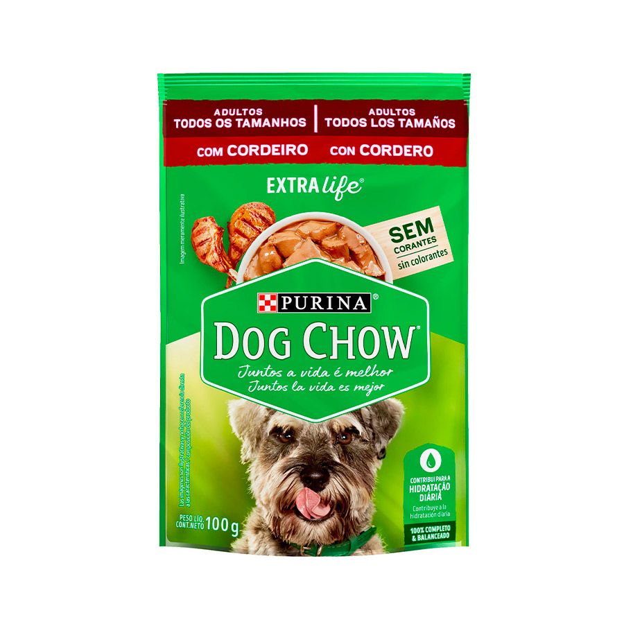 SACHE DOG CHOW ADULTO CORDEIRO 100G