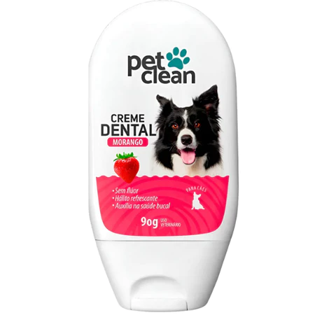 CREME DENTAL MORANGO 90G PET CLEAN