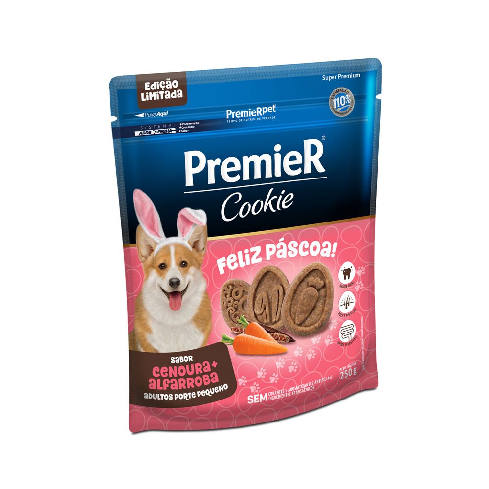 PREMIER CAES COOKIE ADULT PASCOA 250 G E