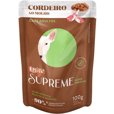 QUATREE SUPREME SACHE CAES ADULTOS CORDEIRO 100G 