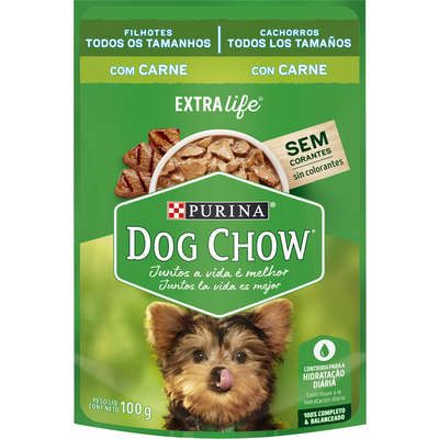 SACHE DOG CHOW FILHOTE CARNE 100G