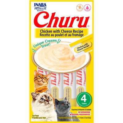 CHURU CAT GALINHA E QUEIJO 56G (PACOTE C/4 UNDS)