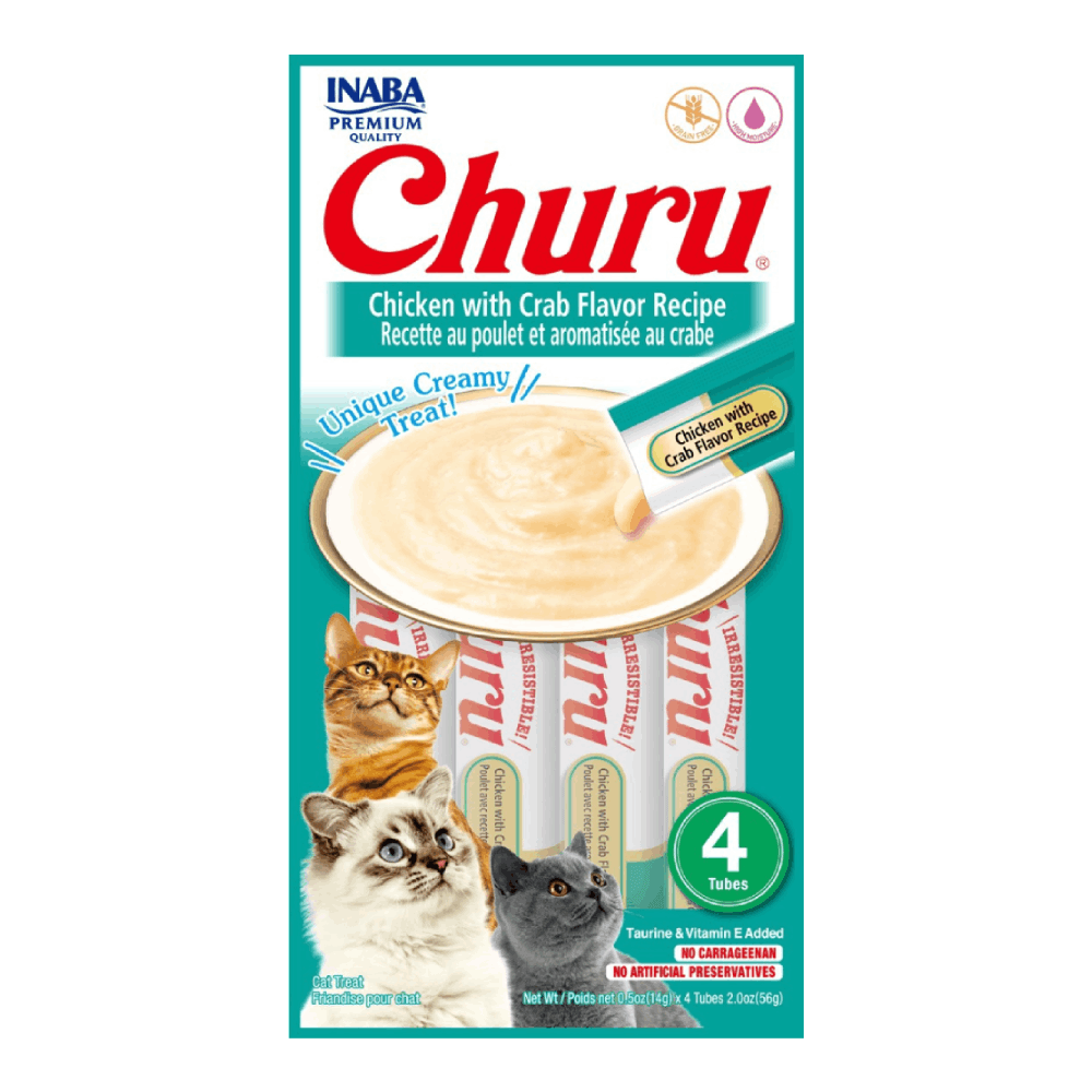 CHURU CAT FRANGO CARANGUEJO 56G (PACOTE C/4 UNDS)
