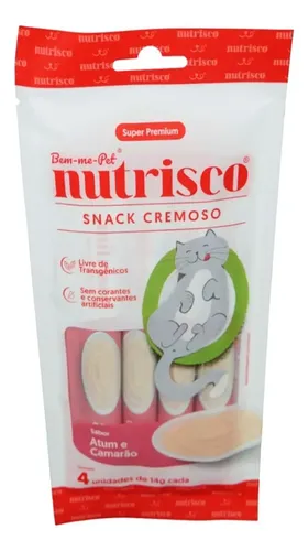 NUTRISCO SNACK CREM ATUM E CAMAR 14G (PACOTE C/4 UNDS)
