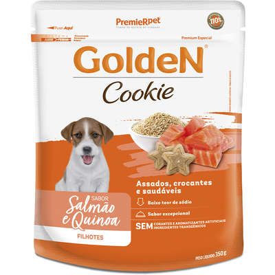 GOLDEN CAES COOKIE FL SALM/QUINOA 350G