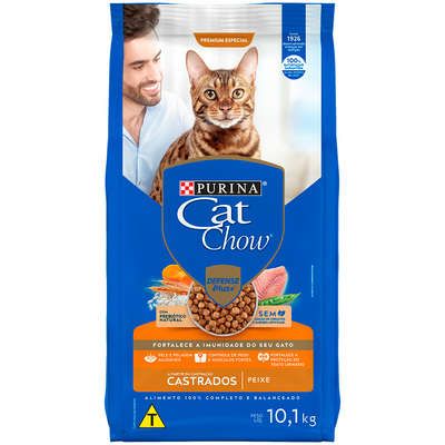CAT CHOW Ps Castrados Peixe 10,1kg BR