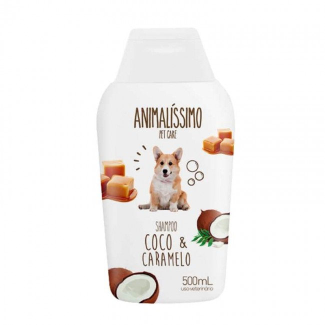 SHAMPOO 500ML COCO E CARAMELO ANIMALISSI
