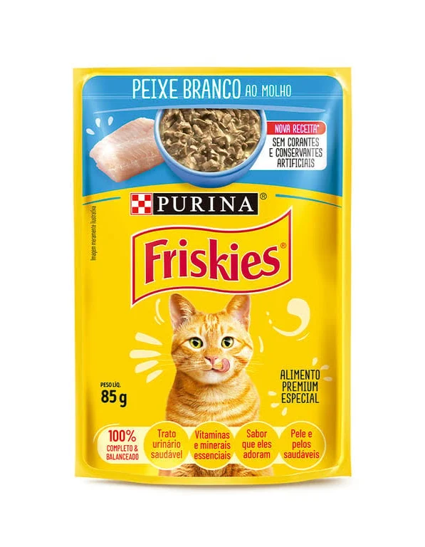 FRISKIES PEIXE BRANCO 85gr