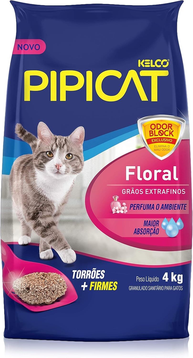 PIPICAT GRAN. SANIT. FLORAL 4KG