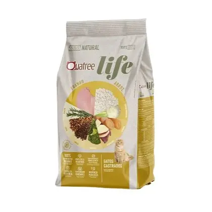 QUATREE LIFE GATOS CASTRADOS FRANGO  1KG