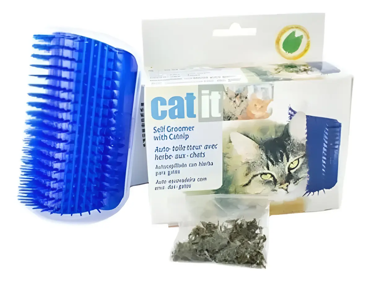 ESCOVADEIRA PARA GATOS COM CATNIP