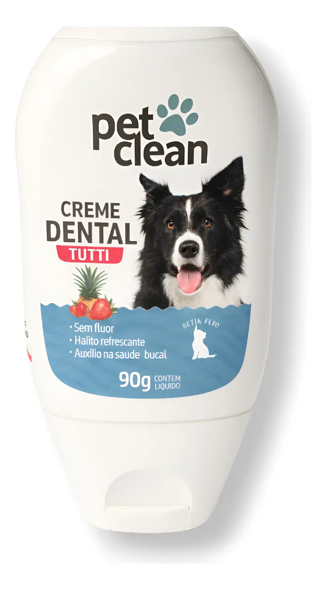 CREME DENTAL TUTTI FRUTTI 90G PET CLEAN