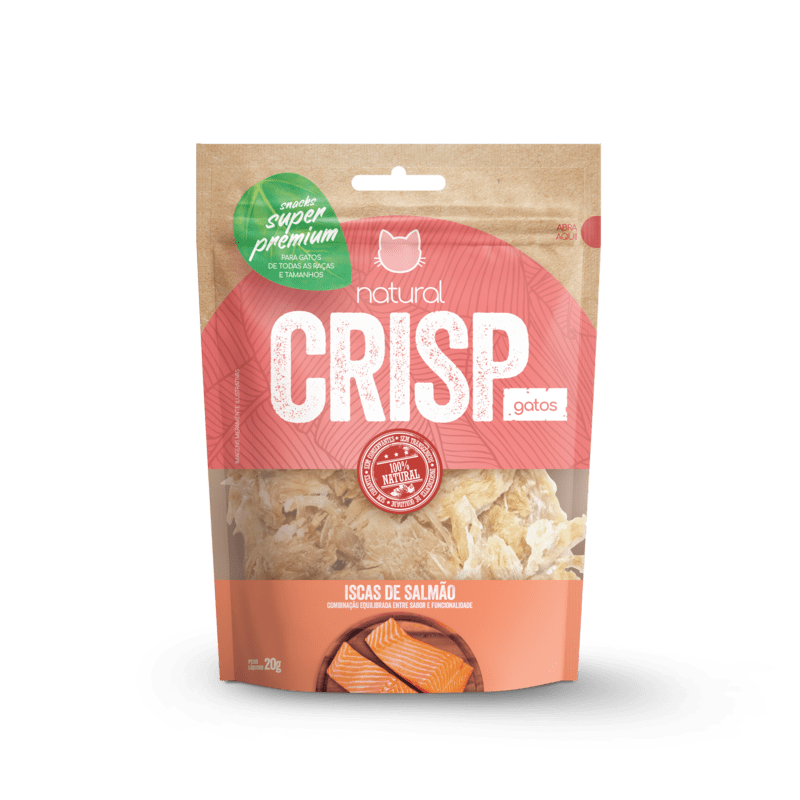 NATURAL CRISP ISCAS DE SALMAO GATO 20G