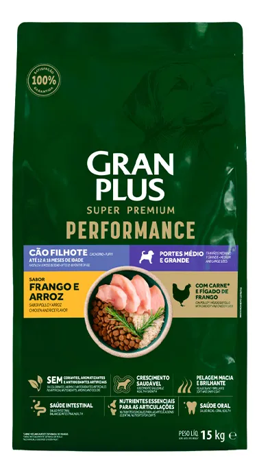 GP PERFORMANCE CAO ADULTO MG FRAN/CENOURA 15 KG