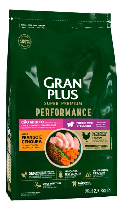 GP PERFORMANCE CAO ADULTO MP FRAN/CENOURA 2,5 KG