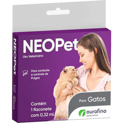 NEOPET 0,32ML GATOS  - 1 PIPETA DA CX ORIGINAL COM 3)
