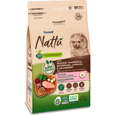PREM NATTU CAES FIL RP MANDIOCA 2,5 KG