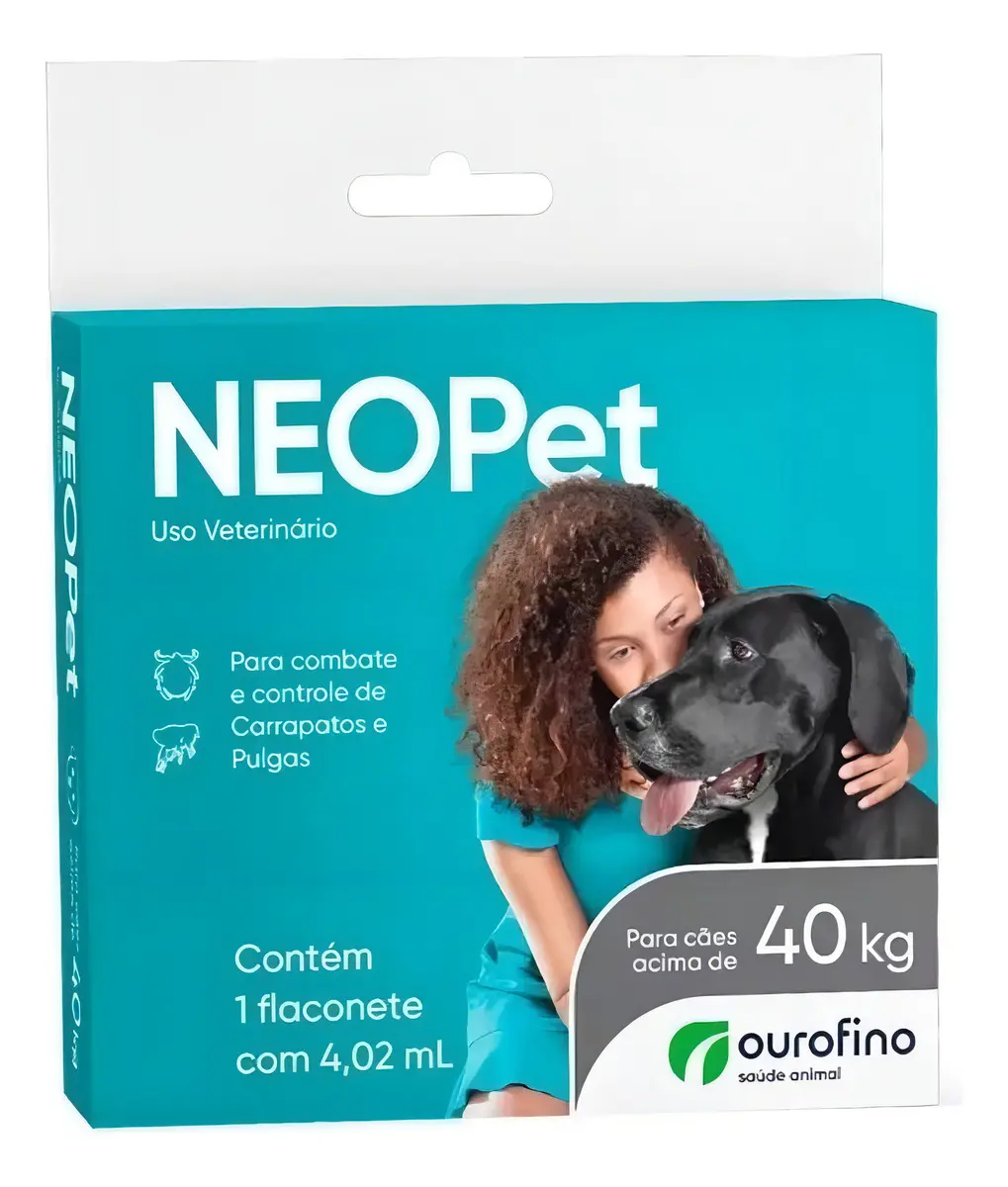 NEOPET CAO 4,02ML ACIMA DE 40KG - 1 PIPETA DA CX ORIGINAL COM 3