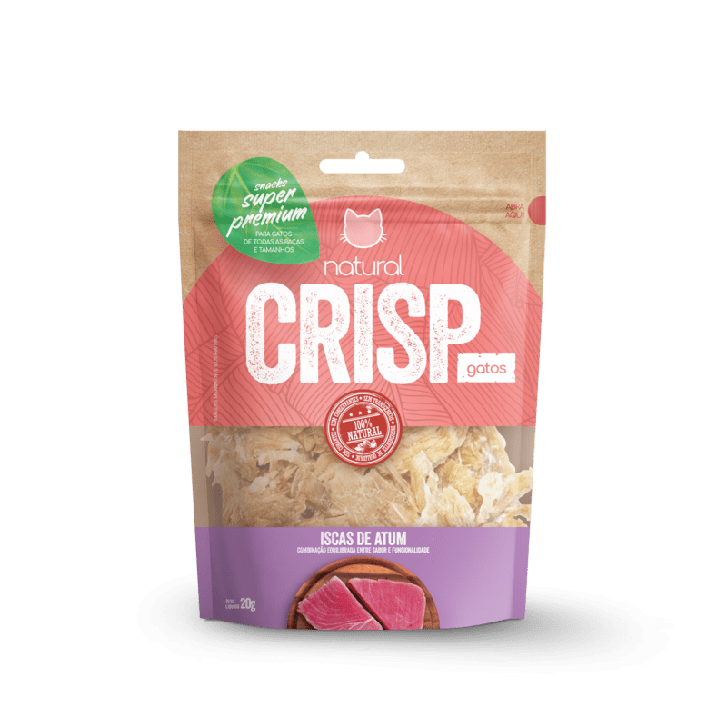 NATURAL CRISP ISCAS DE ATUM GATO 20G