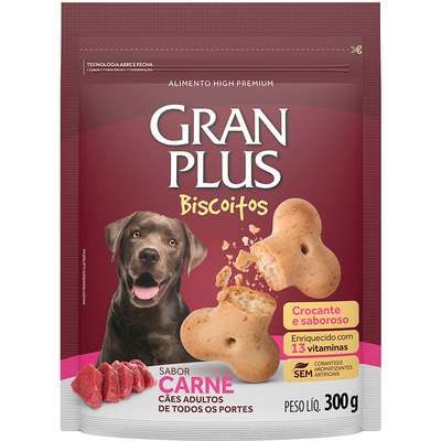 GP BISCOITO CAO ADULTO CARNE 300 GR