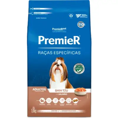 PREMIER CAES RACAS ESP AD SHIH TZU SALMAO 1KG