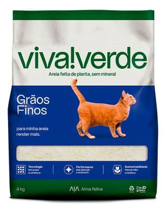 AREIA HIGIENICA VIVA VERDE LP 4KG