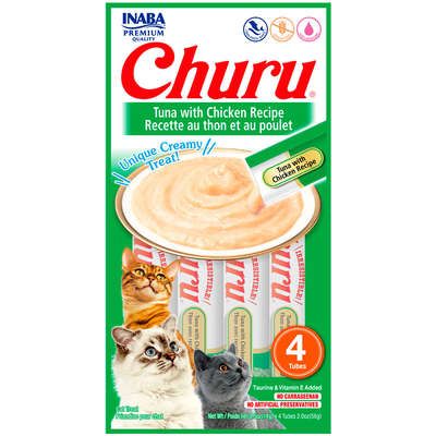 CHURU CAT ATUM E  GALINHA 56G (PACOTE C/4 UNDS)