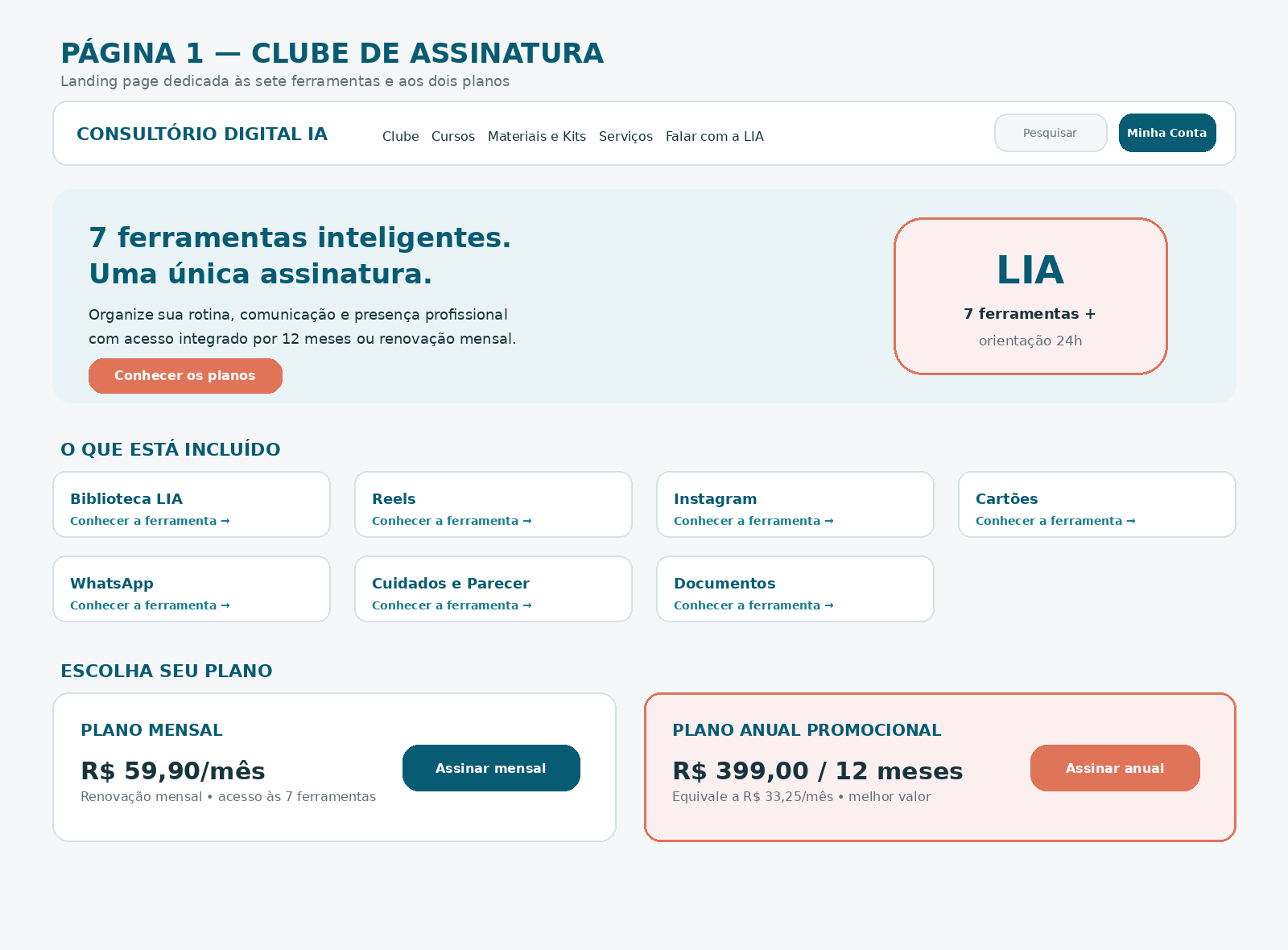 Conheça a LIA, assistente inteligente do Consultório Digital IA