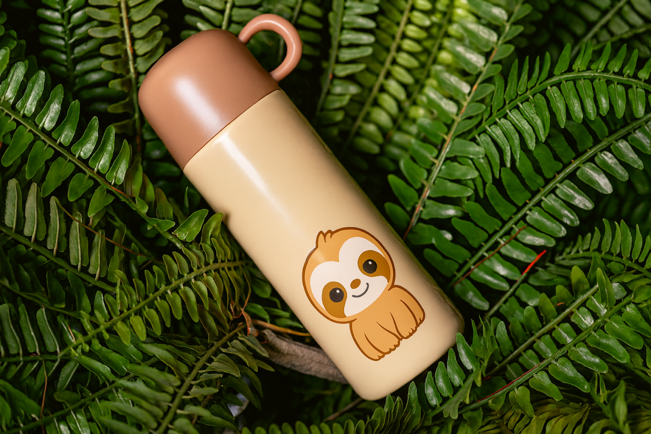 ESGOTADO - Garrafa Preguicinha com caneca 