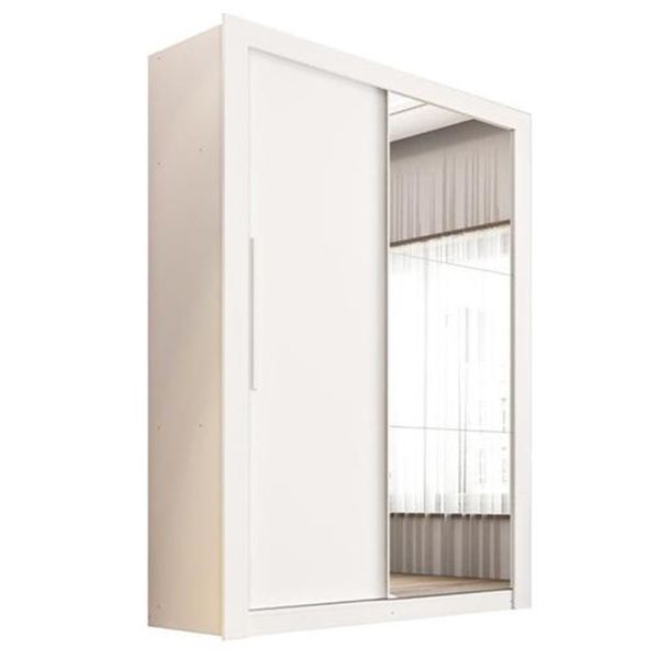 Guarda Roupas / Roupeiro Salleto Panama 2 Portas Com Espelho - Branco