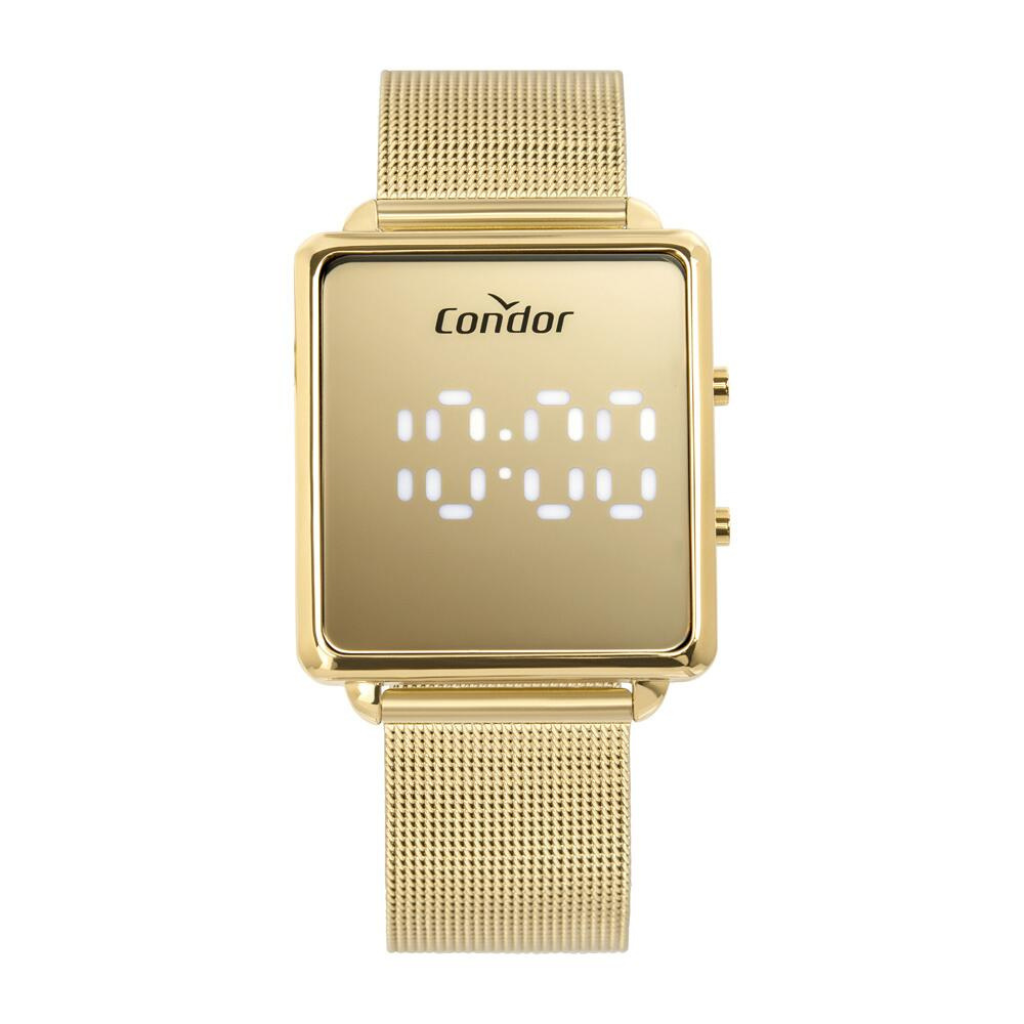 Relogio Technos Digital/Cx Metal E Spulseira Aco Dourado (DCRE:21147155)