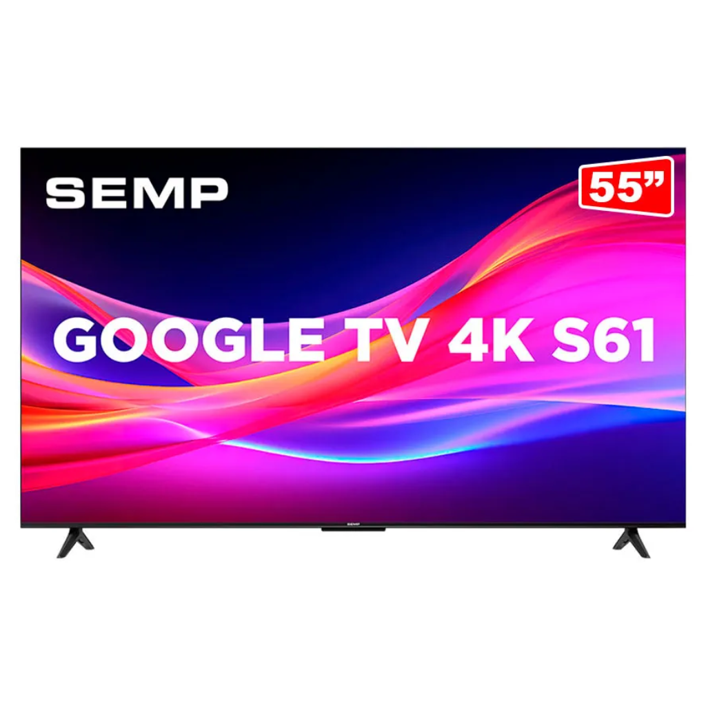 Smart Tv 55" Semp Toshiba Em Led 4k Google Tv - 55S61