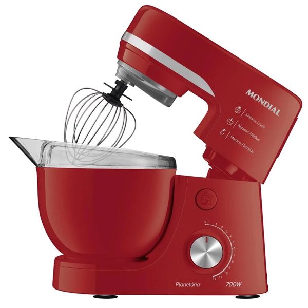 Batedeira Mondial Planetaria Tigela Pp BP-03-R 220V/60HZ Vermelha