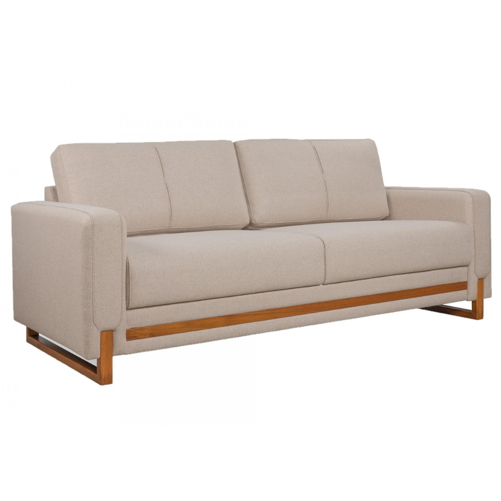 Sofá Primor Havana, 2,14, Bipartido, 3 Lugares Em Tecido - 1160 Linho