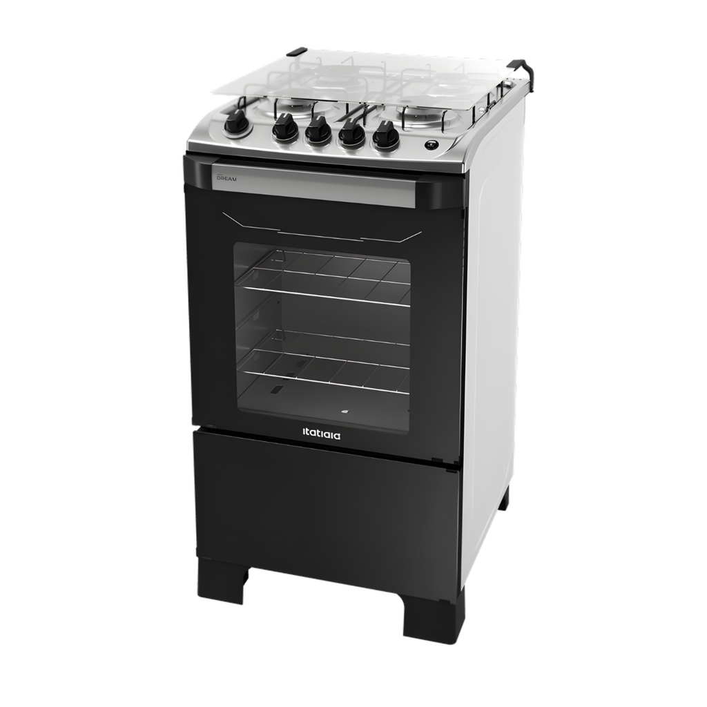 Fogão Itatiaia 4 Bocas New Dream com Tampa de Vidro e Acendimento Automático - Branco