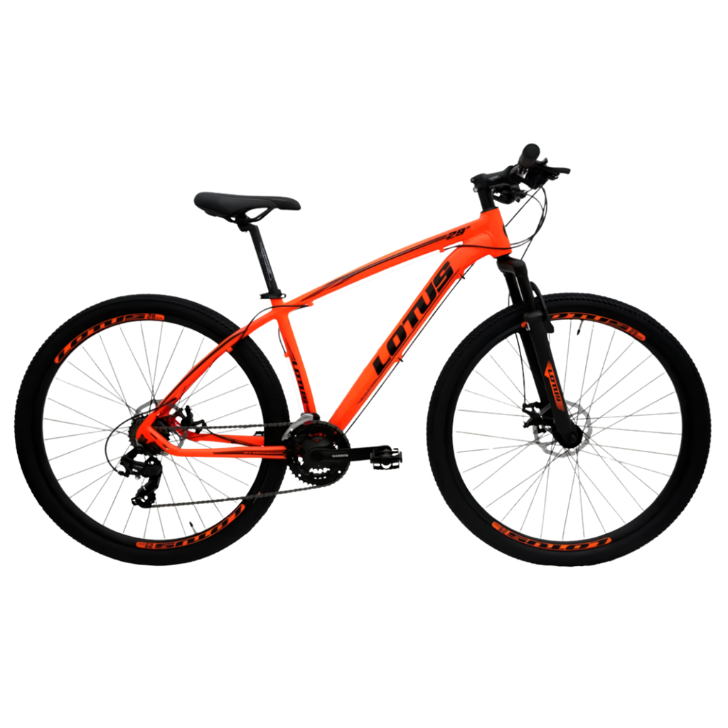 Bicicleta Cairu Lotus CRX Aluminio aro 29 quadro 17.5 - Laranja/Preto